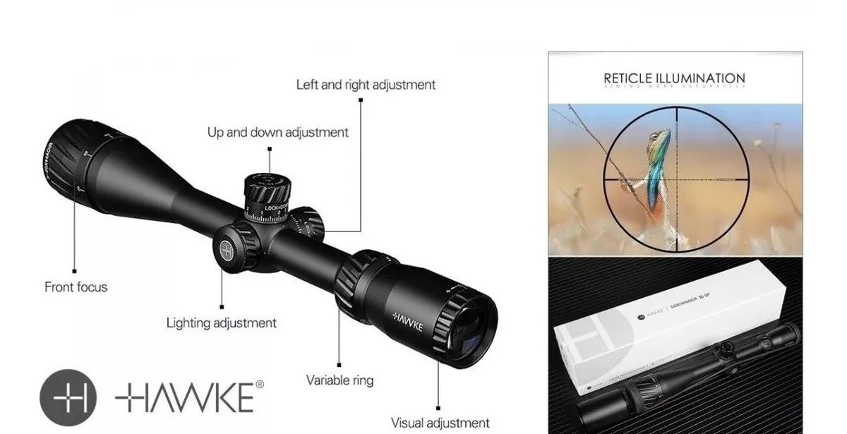 Mira Telescopica Hawke 2.5-10x40 Leapers / Hiking Outdoor - Imagen 4