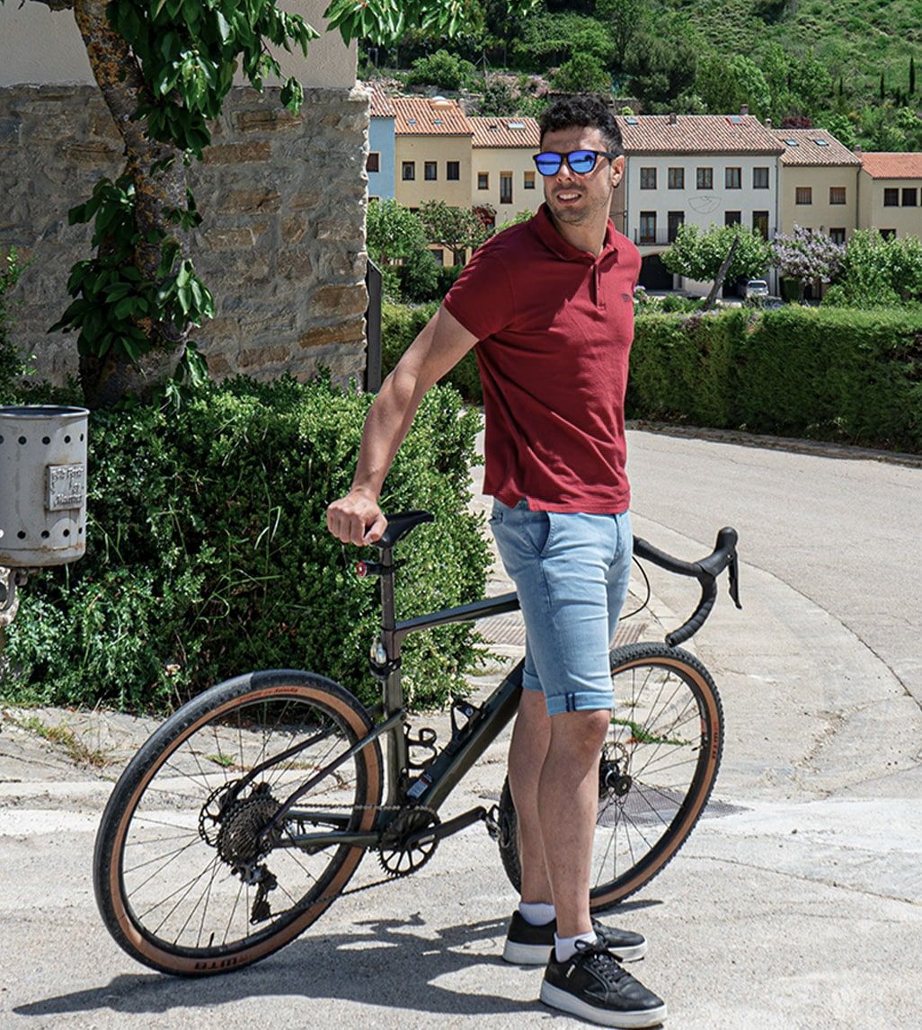 Pantalón Ciclismo Urbano Amsterdam Short Jeans Ble - Imagen 9