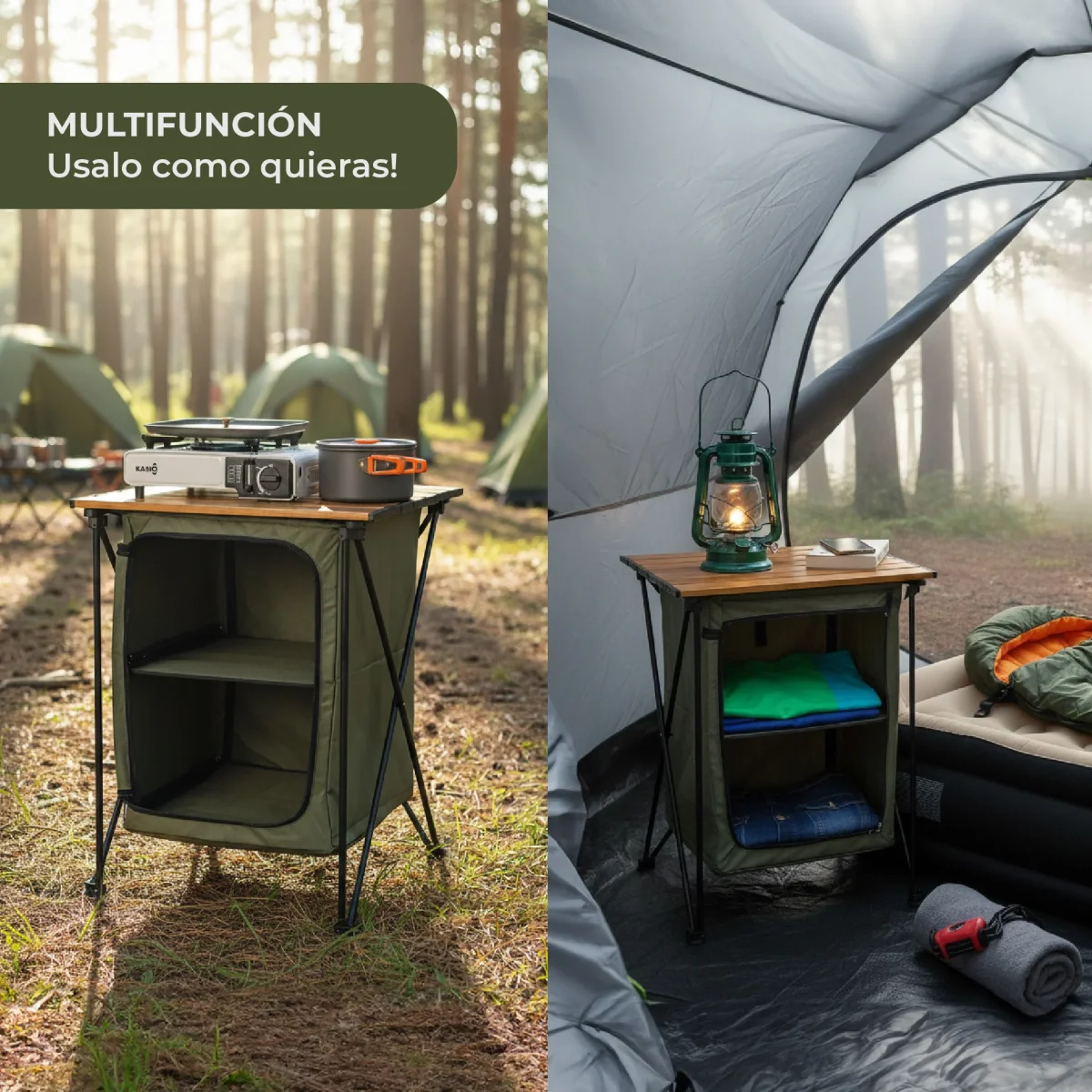 Mesa Plegable con Armario 2 en 1 - Imagen 4