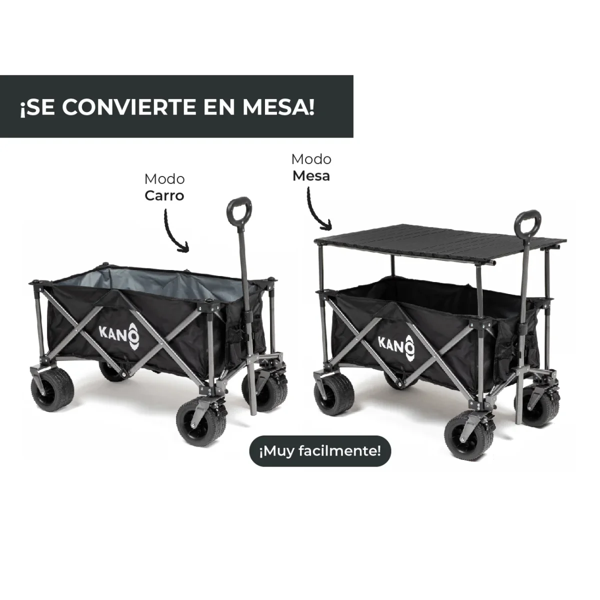 Carro de Transporte Convertible en Mesa Sherpa Table - Imagen 5