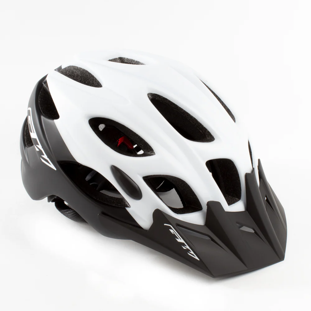 Casco Enduro MTB GW-015 Blanco Negro Mate
