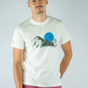 Camiseta Algodón Orgánico Sunset White