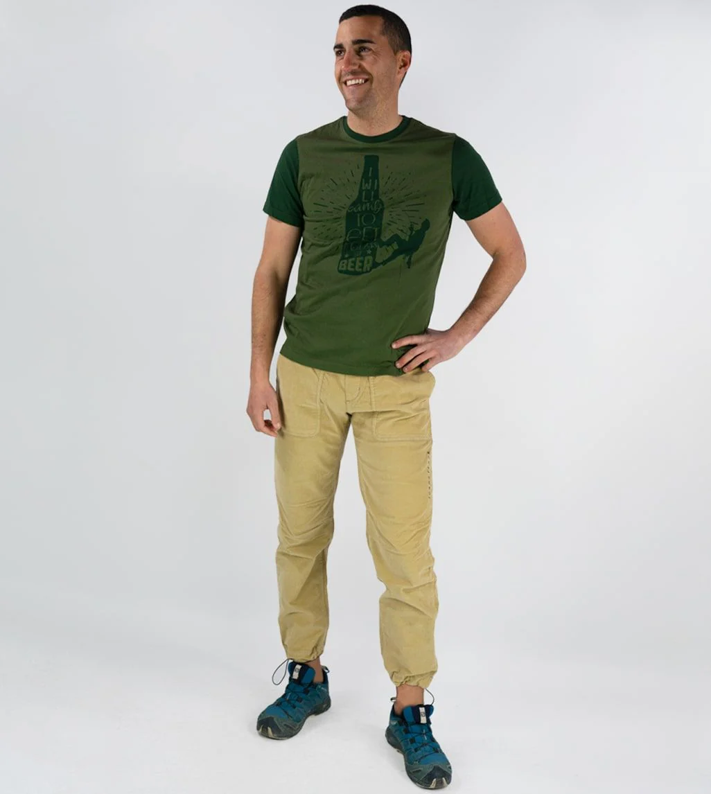 Camiseta Algodón Orgánico Climb&Beer Green - Imagen 4