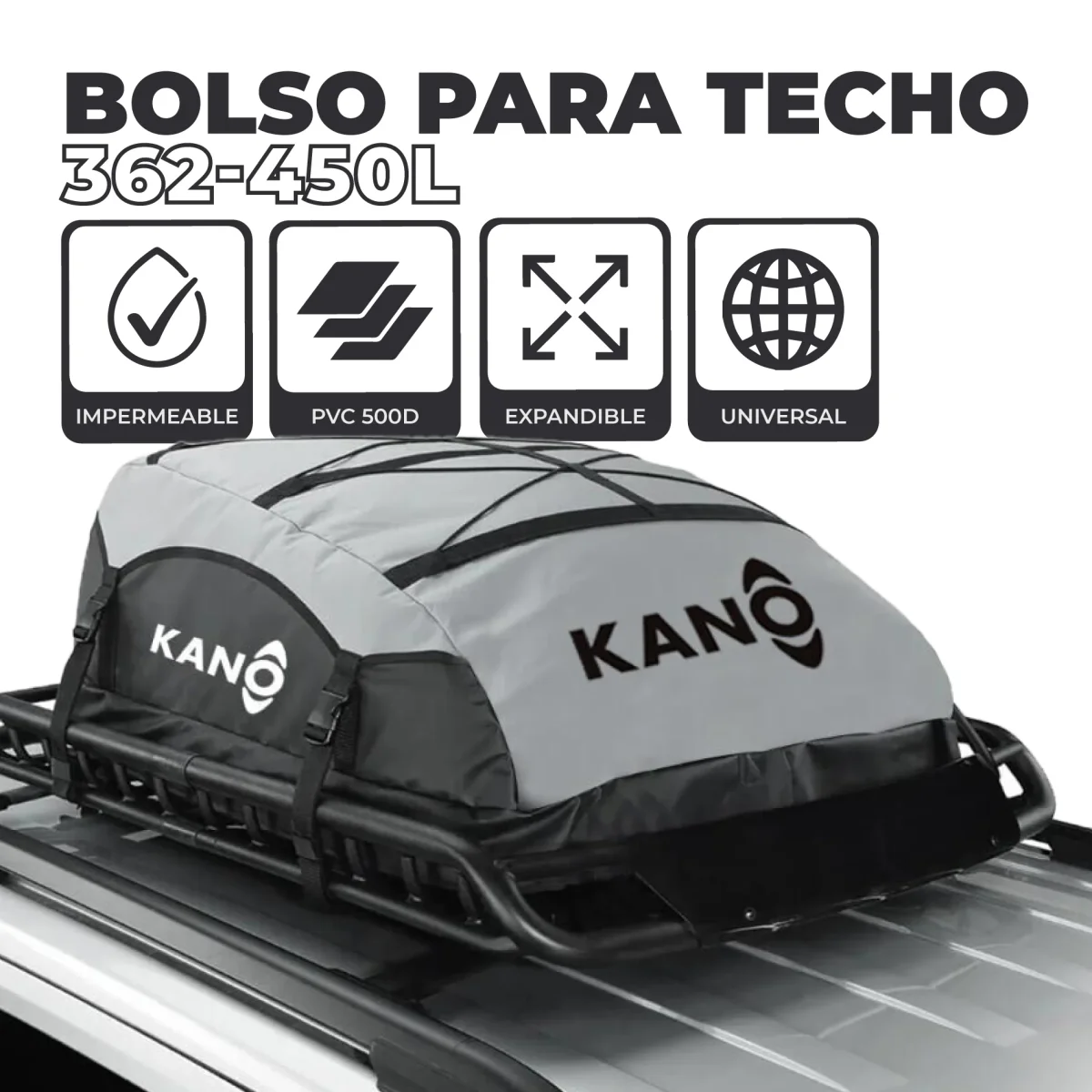 Bolso para Techo Porta Equipajes Expandible 362 - 450 L - Imagen 4