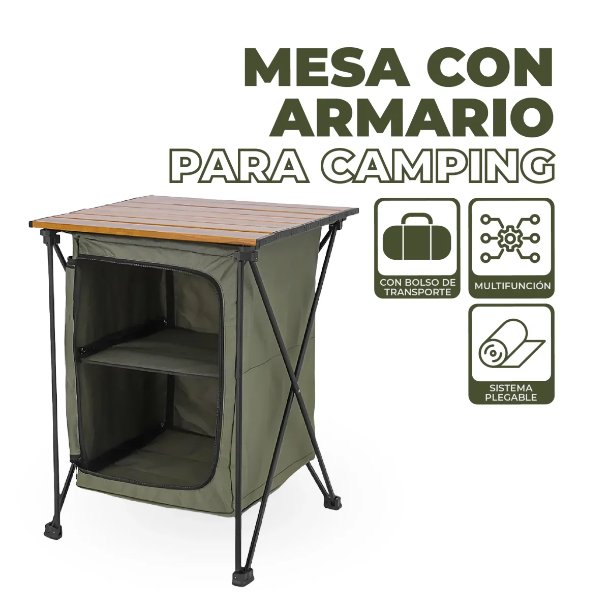 Mesa Plegable con Armario 2 en 1 - Imagen 5
