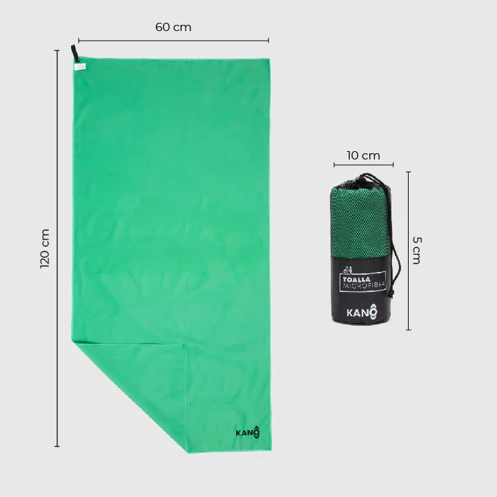 Toalla de Microfibra Verde Secado Rápido - Imagen 4