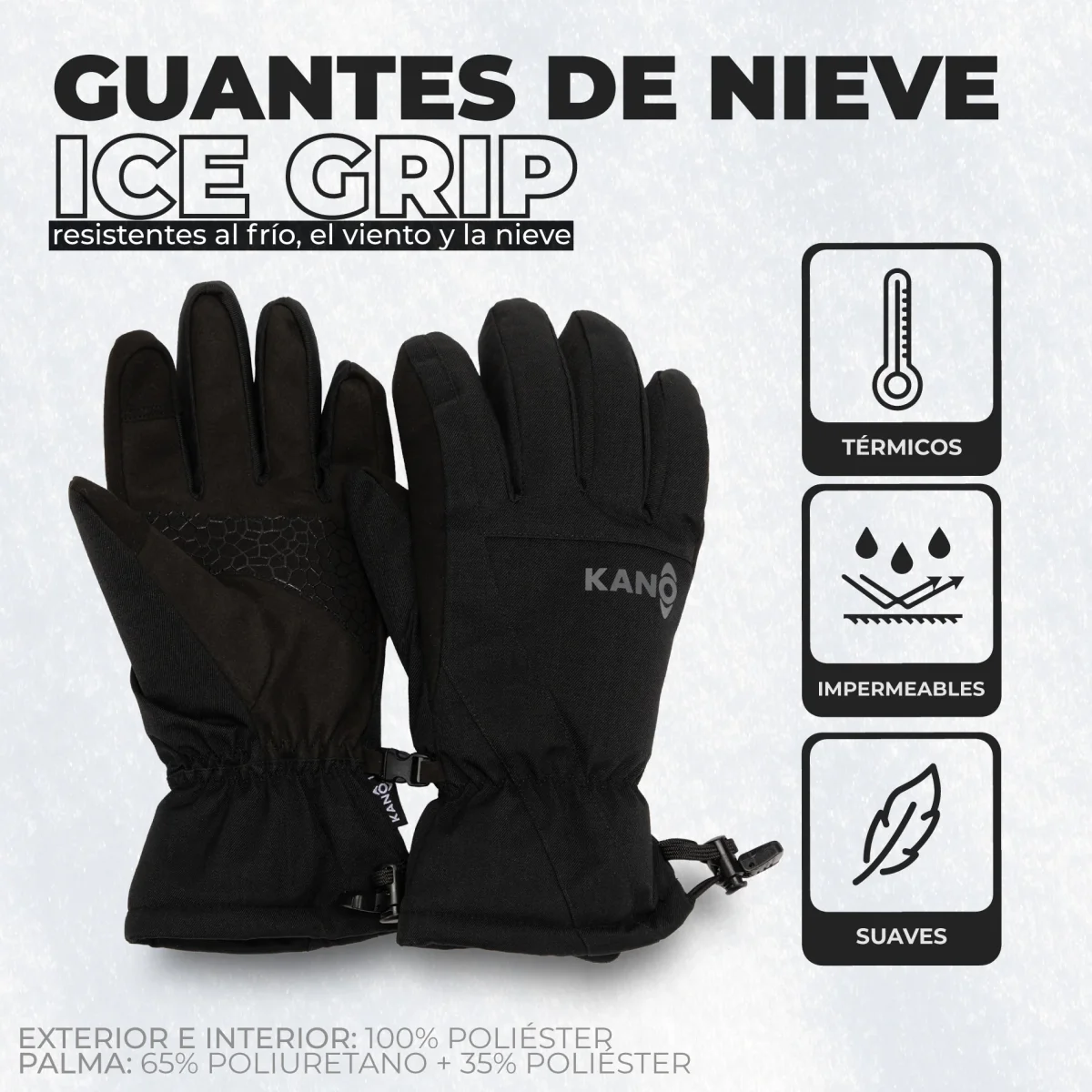Guantes de Nieve Ice Grip - Imagen 5