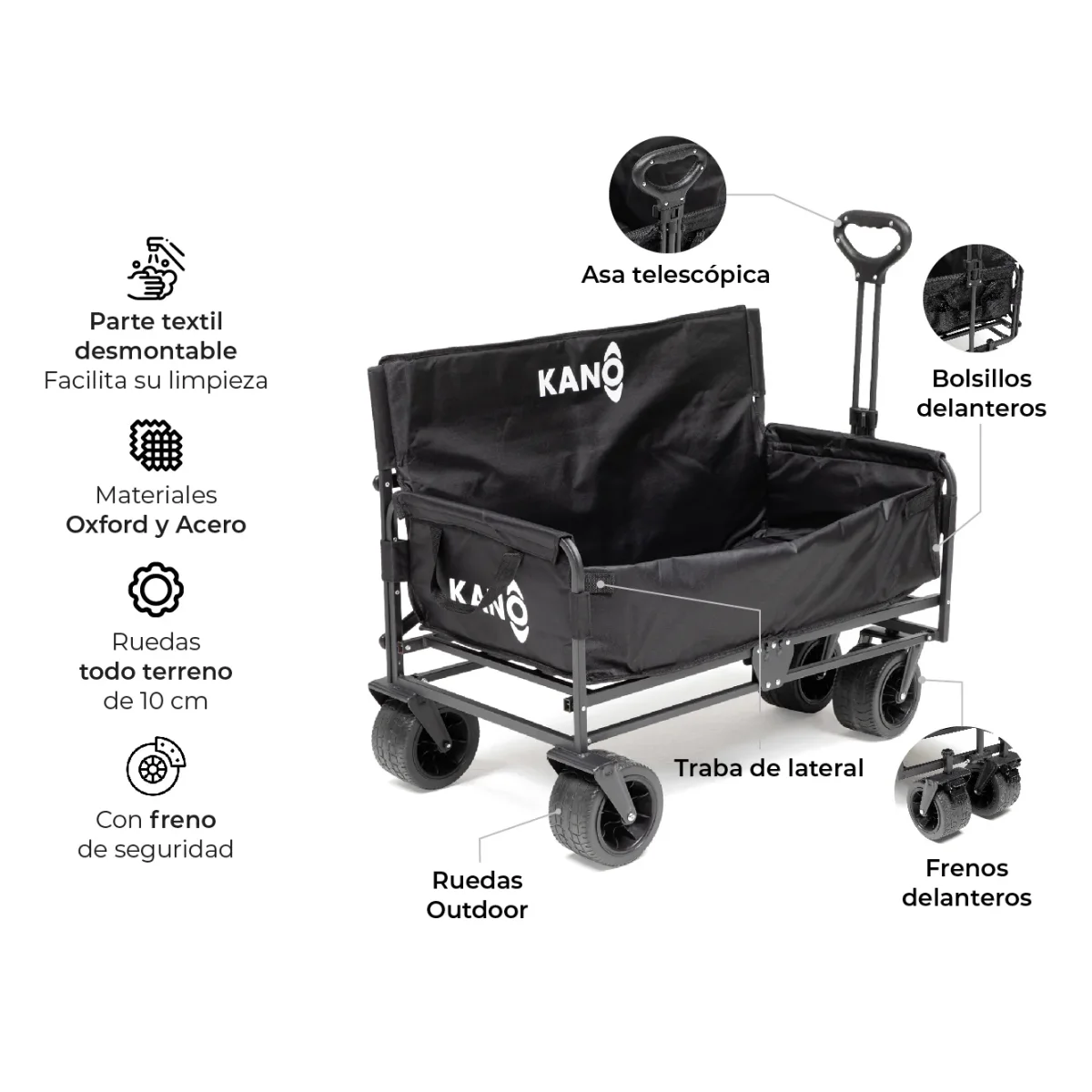 Carro de Transporte Convertible en Sillón Sherpa Seat - Imagen 6