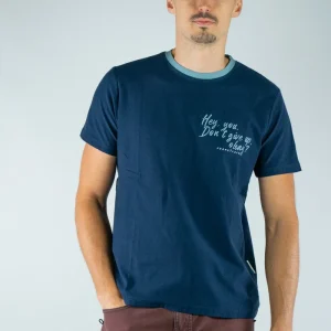 Camiseta Algodón Orgánico Mountains Navy