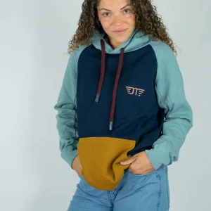 Sudadera Algodón Orgánico Hill Navy Mujer