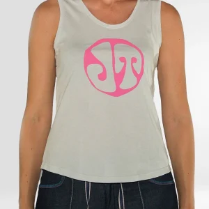 Camiseta Escalada Piolet Gris Mujer