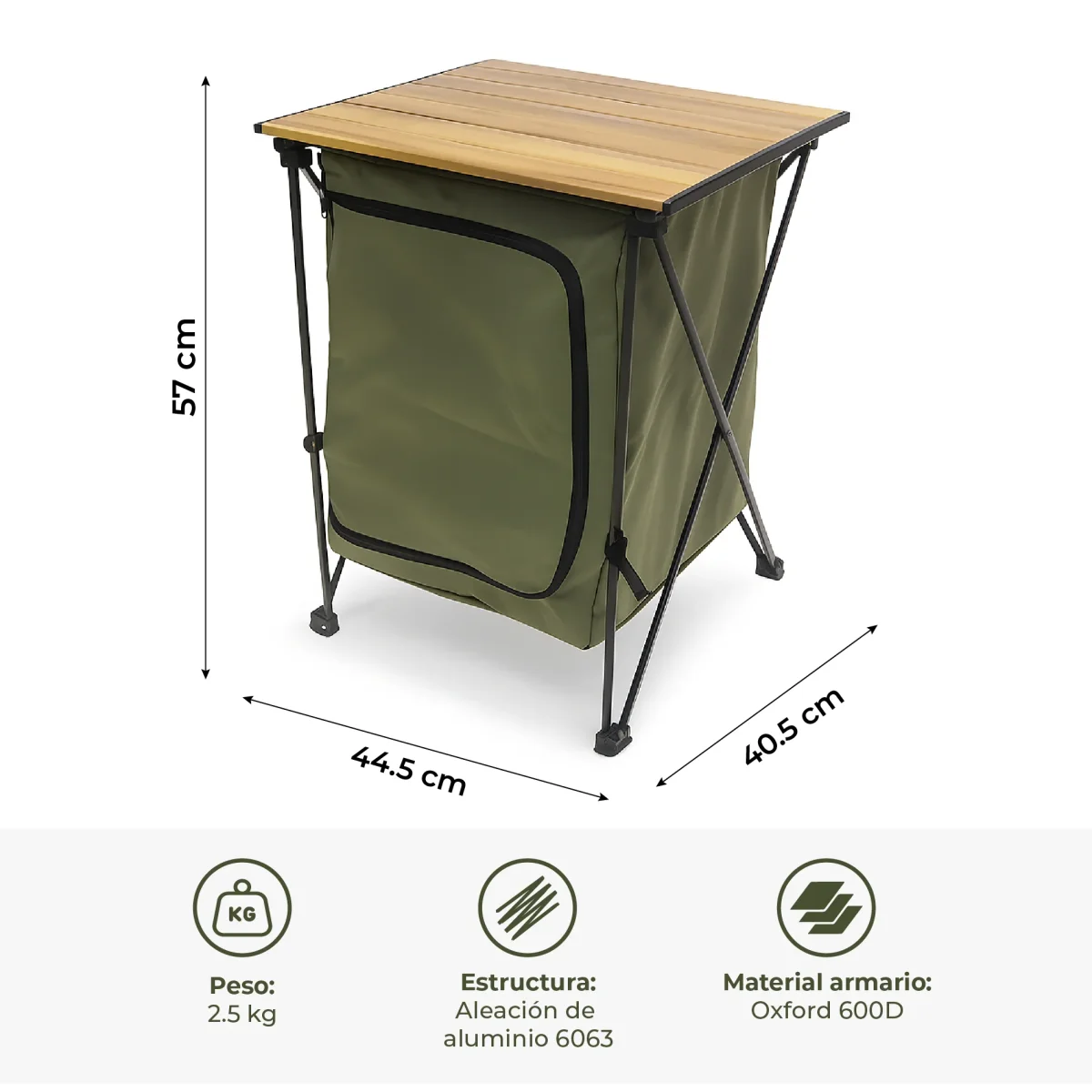 Mesa Plegable con Armario 2 en 1 - Imagen 6