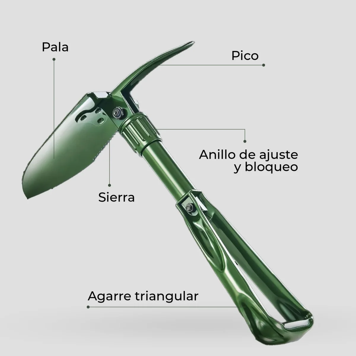 Pala Plegable 3 en 1 Mostny - Imagen 6