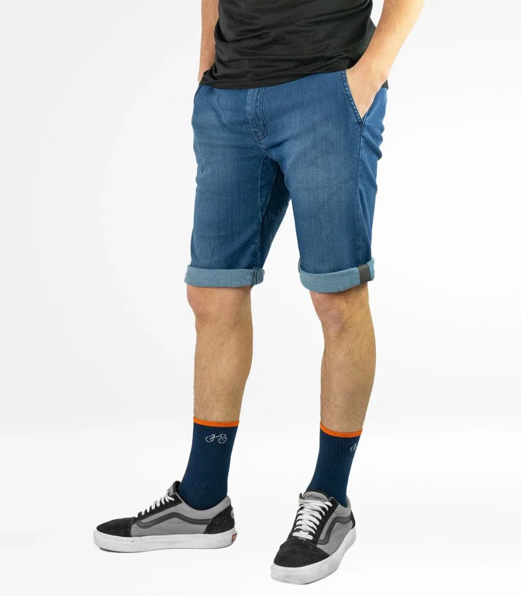 Pantalón Ciclismo Urbano Utrecht Short Jeans Stone Hombre - Imagen 4