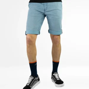 Pantalón Ciclismo Urbano Utrecht Short Jeans Bleach Hombre