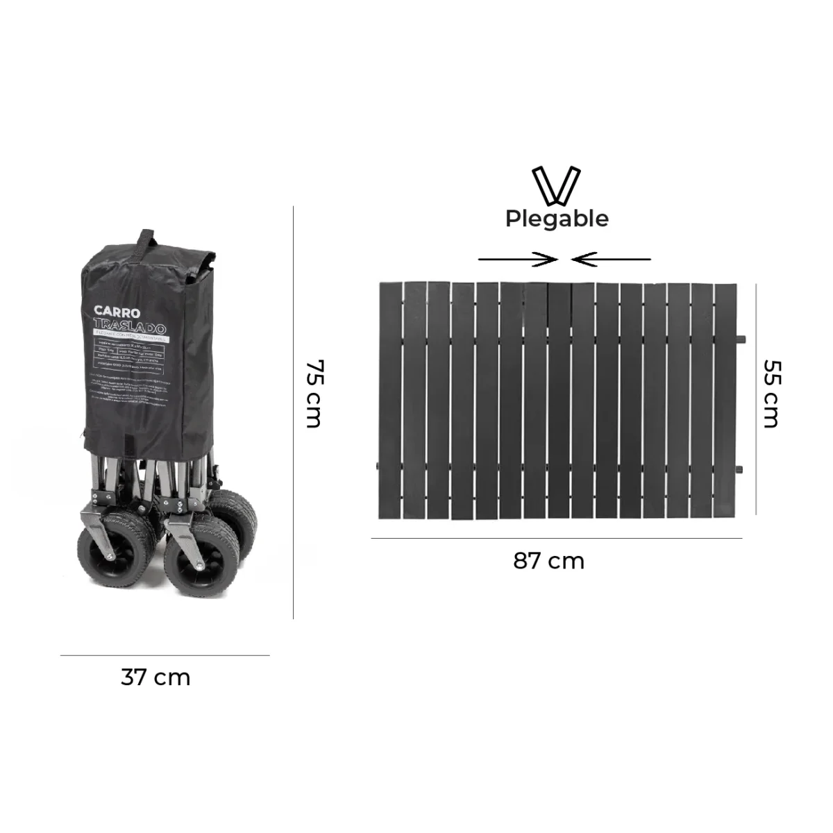 Carro de Transporte Convertible en Mesa Sherpa Table - Imagen 8