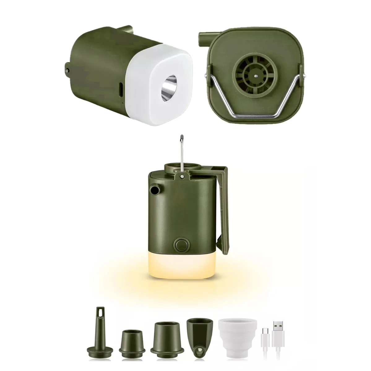 Mini Inflador 4 en 1 con Linterna - Imagen 7