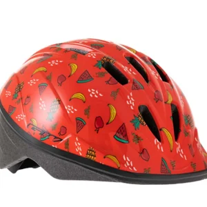 Casco Infantil N1 Rojo Frutas