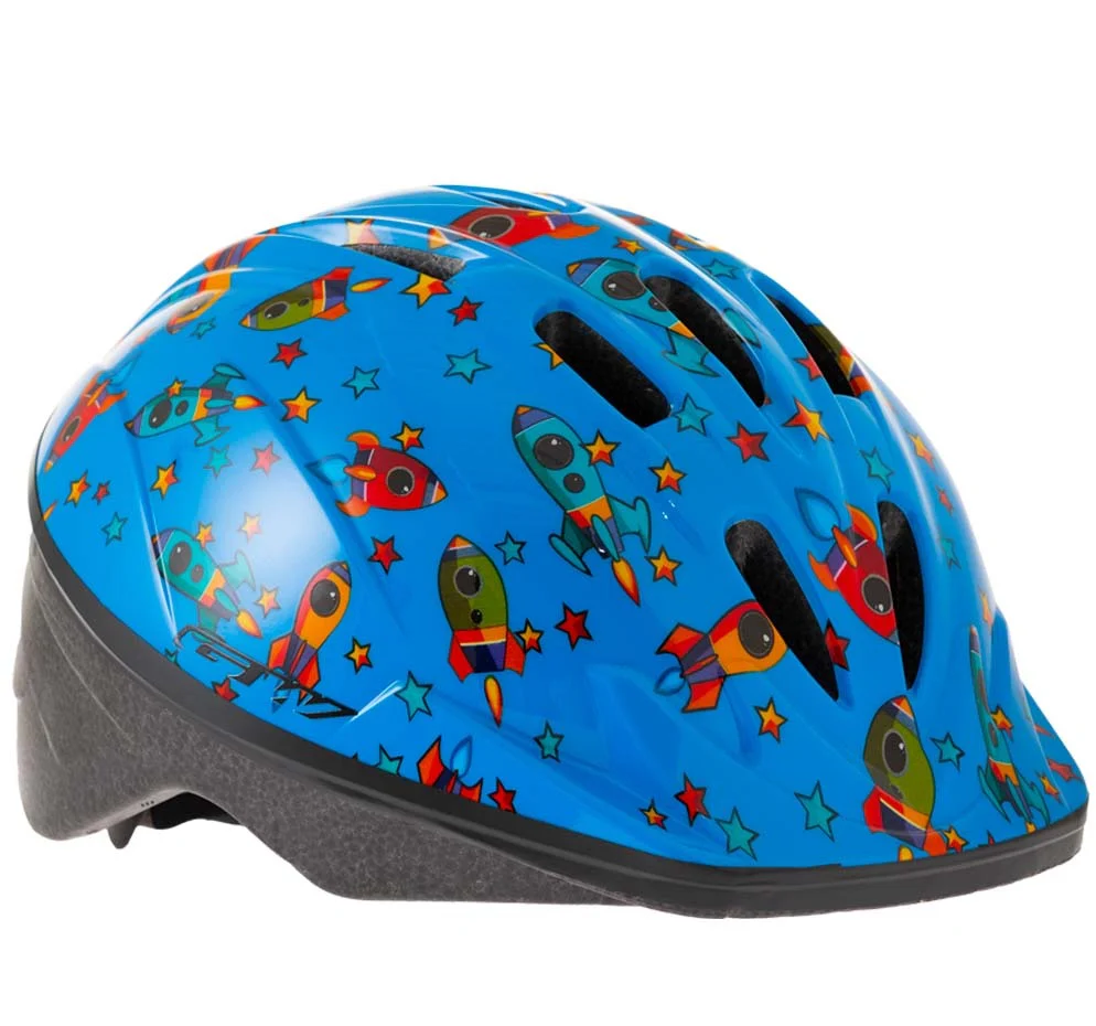 Casco Infantil N1 Azul Cohete