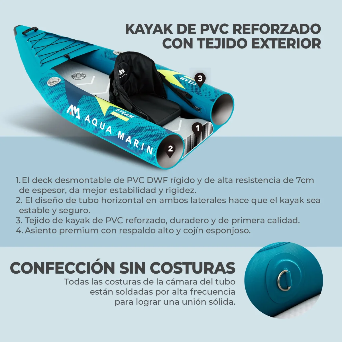 Kayak Steam Doble - Imagen 8