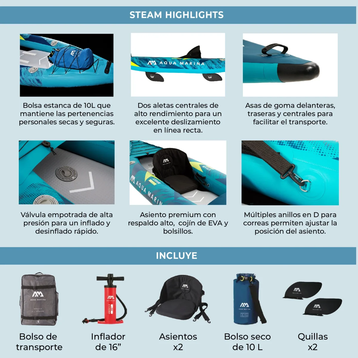 Kayak Steam Doble - Imagen 9