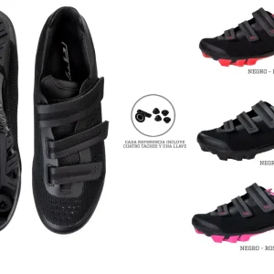 Zapatillas MTB X Knit Straps Negro Rojo