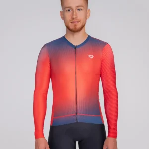 Camiseta Alta Visibilidad Manga Larga Rojo