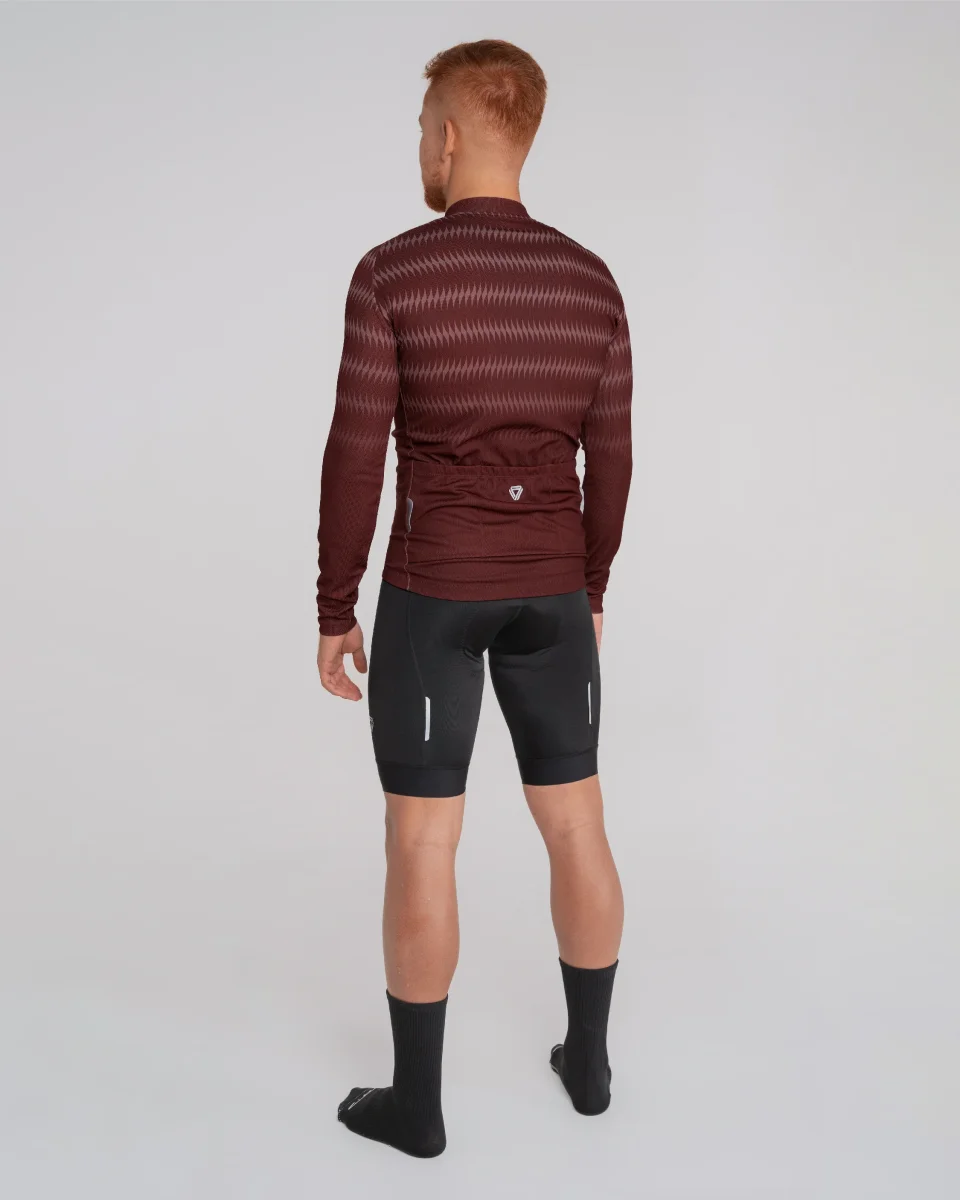 Camiseta Manga larga Wave Vinotinto - Imagen 3