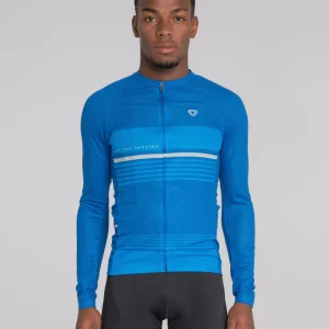 Camiseta Manga Larga Hombre Ocelot Azul