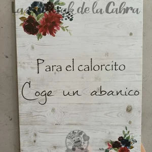 Cartel Abanico Alba&David