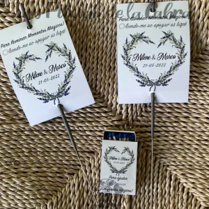 Luminosas corazón de lavanda