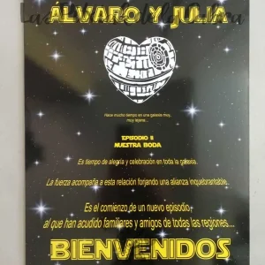 Cartel Bienvenida Star Wars
