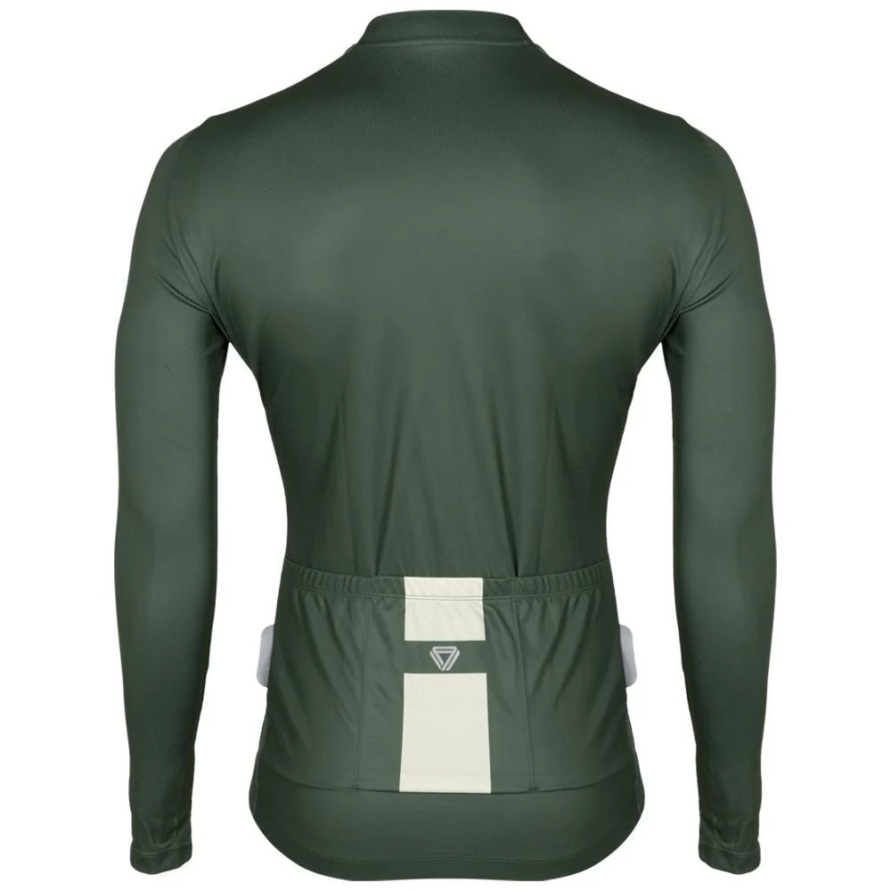 Camiseta Manga Larga Basic Verde Oliva - Imagen 6