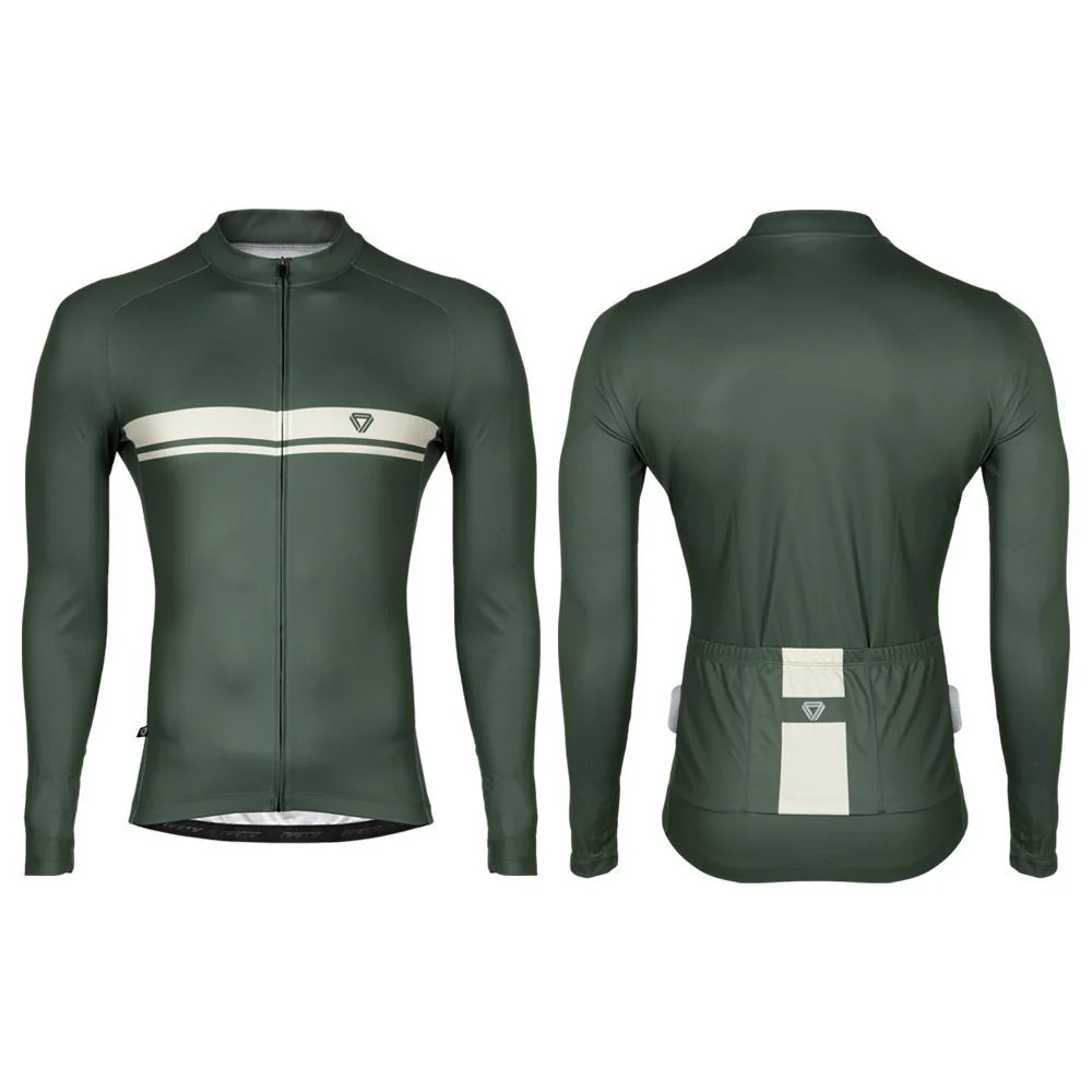 Camiseta Manga Larga Basic Verde Oliva - Imagen 8