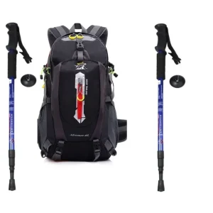 Mochila Trekking + 2 Bastones De Trekkin / Oferta