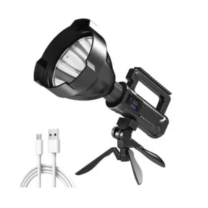 Foco Linterna Led Largo Alcance 600 Metros Usb Trípode Led