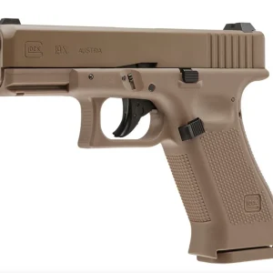 Pistola Umarex Glock 19X full Metal CO2 Blowback .177 BB Gun, Tan Cal 4,5