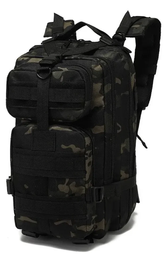Mochila Militar Negro Táctica 30 Lts / Hiking Outdoor - Imagen 5