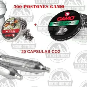 20 Capsulas Co2 + Postones 4,5 (500 Unidades)