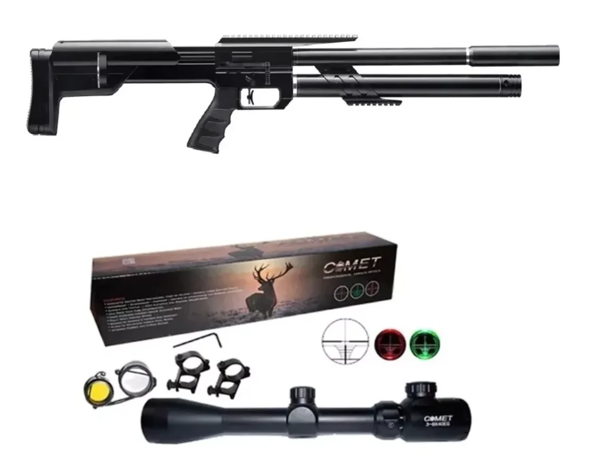 Rifle Pcp M60 + Bombin + Mira + Accesorios / Hiking Outdoor - Imagen 6