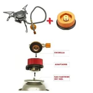 Cocinilla Araña + Adaptador Gas