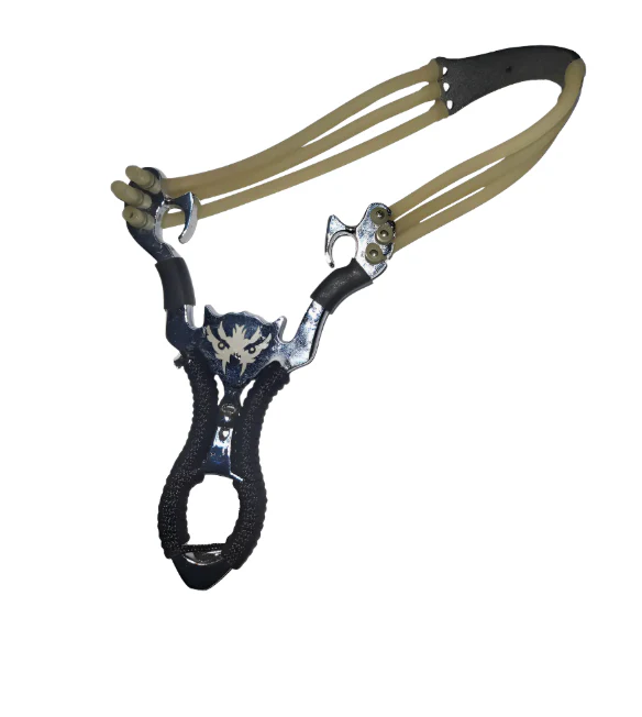 Resortera, Tira China, Onda De Metal Para Caza, Camping - Plateado - Imagen 2