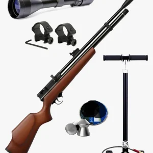 Rifle Beeman Chief 3 Mad. Regulado + Bombin + Mira / Hiking Madera 139.7 Mm