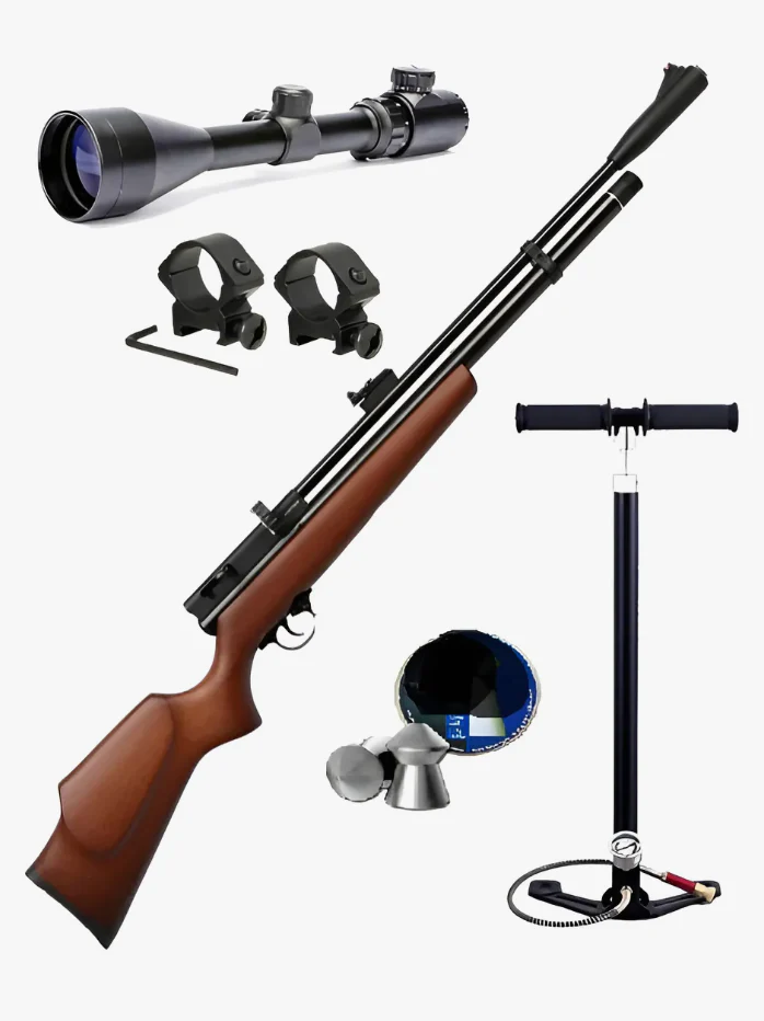 Rifle Beeman Chief 3 Mad. Regulado + Bombin + Mira / Hiking Madera 139.7 Mm - Imagen 2