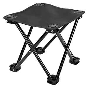 Piso Silla Plegable Taburete Camping / Hiking Outdoor Negro