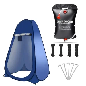 Carpa Baño Camping Vestidor Portatil + Ducha Camping Portati Color Verde