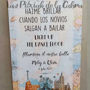 Cartel Baile Mely&Cris