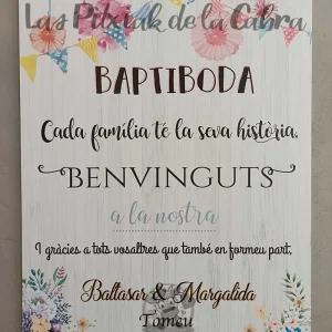 Cartel Bienvenida Baptiboda