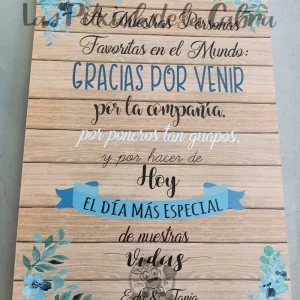 Cartel Bienvenida Edu&Tania