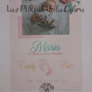 Cartel Mesa Dulce Bautizo María